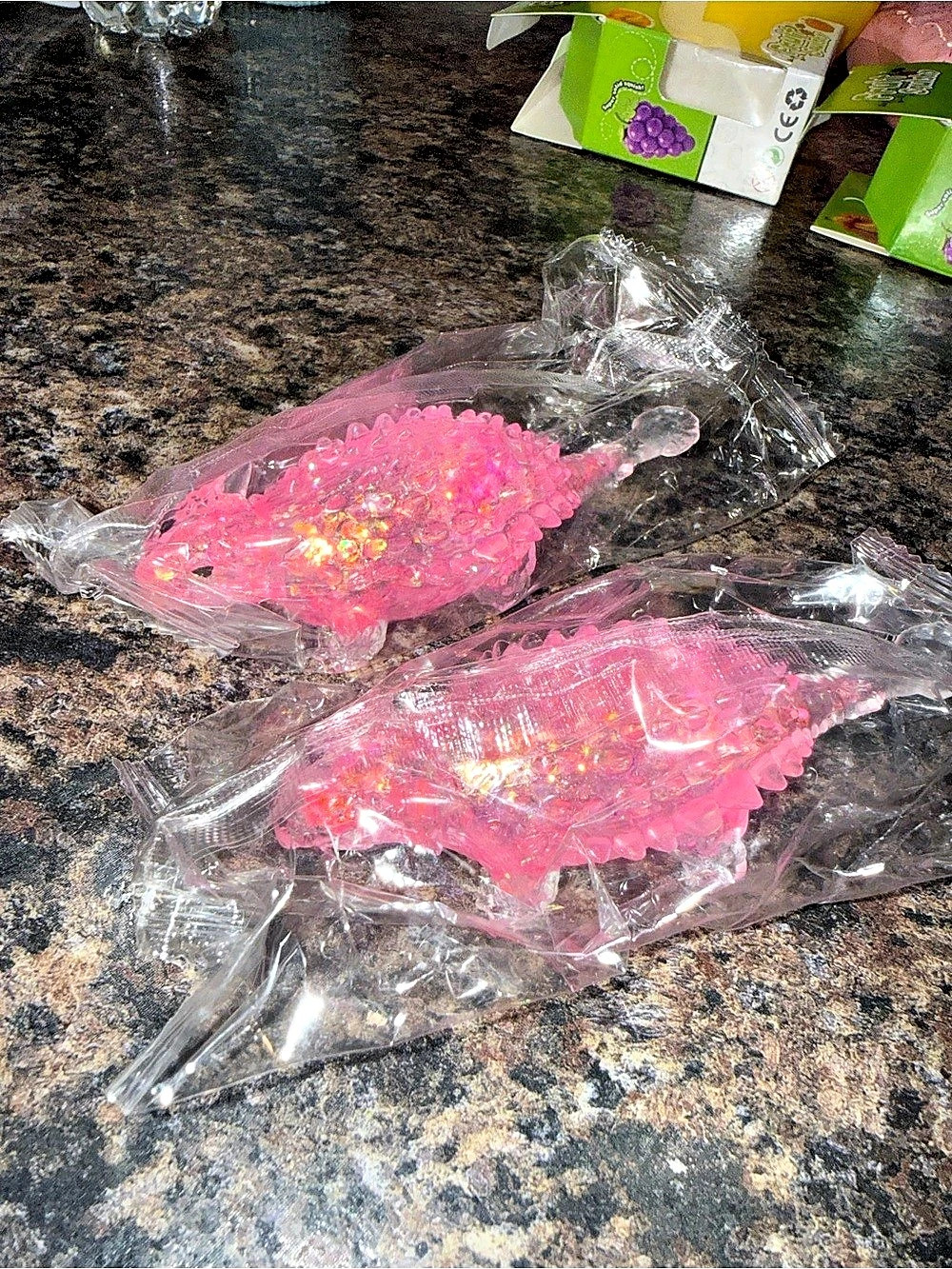 🩷🦕 2 Pink Dinosaur Squishies – Soft Sensory Fidget Toys